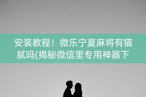 安装教程！微乐宁夏麻将有猫腻吗(揭秘微信里专用神器下载)