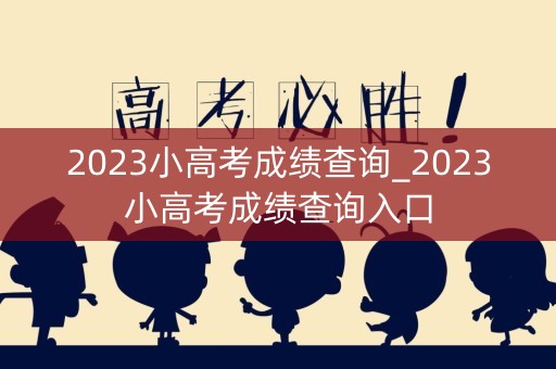 2023小高考成绩查询_2023小高考成绩查询入口