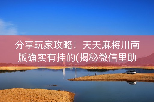 分享玩家攻略！天天麻将川南版确实有挂的(揭秘微信里助攻神器)