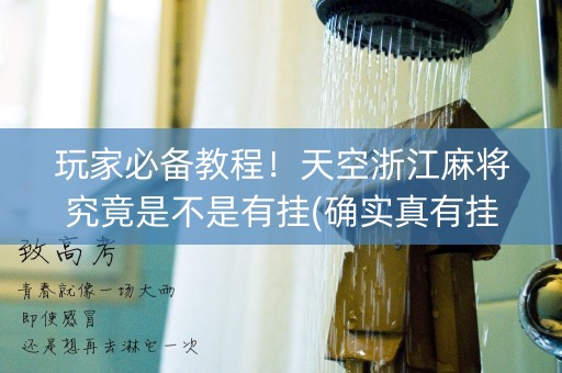 玩家必备教程！天空浙江麻将究竟是不是有挂(确实真有挂)