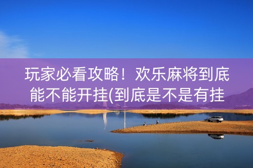 玩家必看攻略！欢乐麻将到底能不能开挂(到底是不是有挂)