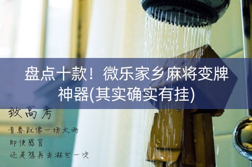 盘点十款！微乐家乡麻将变牌神器(其实确实有挂)
