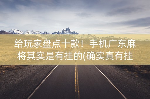 给玩家盘点十款！手机广东麻将其实是有挂的(确实真有挂)