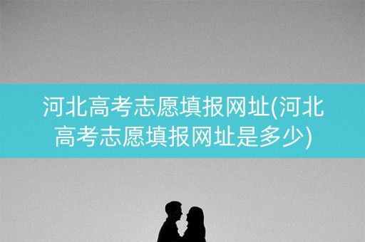 河北高考志愿填报网址(河北高考志愿填报网址是多少)