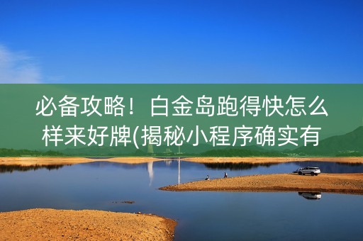 必备攻略！白金岛跑得快怎么样来好牌(揭秘小程序确实有猫腻)
