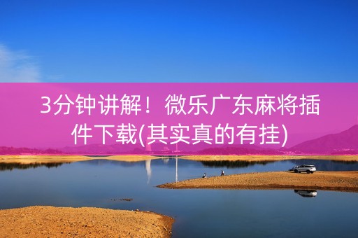 3分钟讲解！微乐广东麻将插件下载(其实真的有挂)