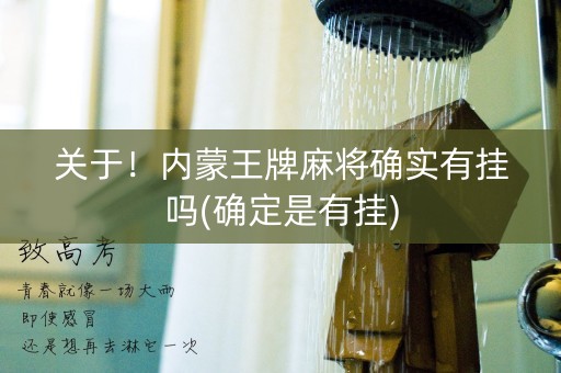 关于！内蒙王牌麻将确实有挂吗(确定是有挂)
