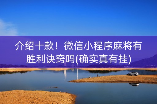 介绍十款！微信小程序麻将有胜利诀窍吗(确实真有挂)