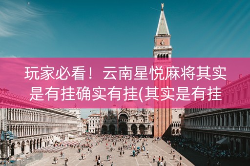 玩家必看！云南星悦麻将其实是有挂确实有挂(其实是有挂确实有挂)