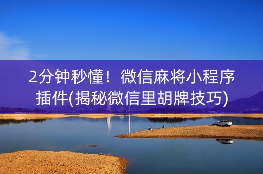 2分钟秒懂！微信麻将小程序插件(揭秘微信里胡牌技巧)