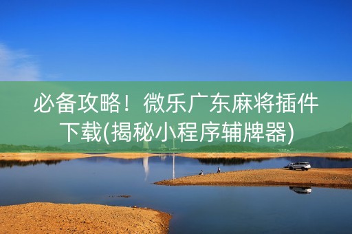 必备攻略！微乐广东麻将插件下载(揭秘小程序辅牌器)