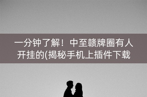 一分钟了解！中至赣牌圈有人开挂的(揭秘手机上插件下载)