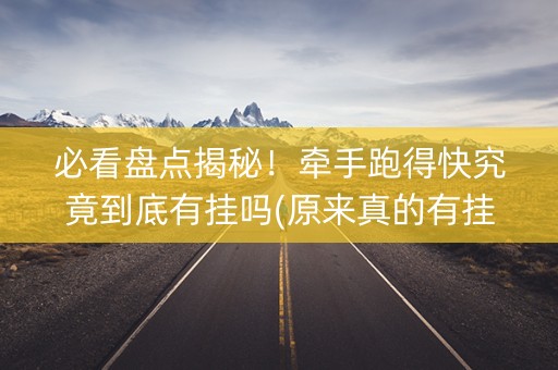 必看盘点揭秘！牵手跑得快究竟到底有挂吗(原来真的有挂)