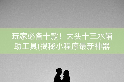 玩家必备十款！大头十三水辅助工具(揭秘小程序最新神器下载)