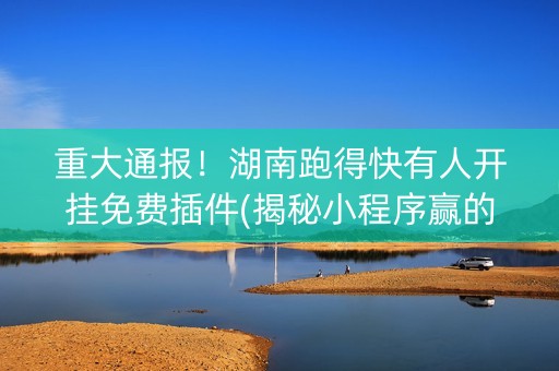 重大通报！湖南跑得快有人开挂免费插件(揭秘小程序赢的秘诀)