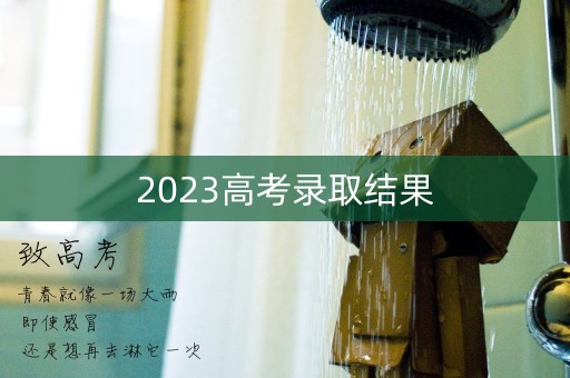 2023高考录取结果