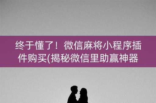 终于懂了！微信麻将小程序插件购买(揭秘微信里助赢神器)