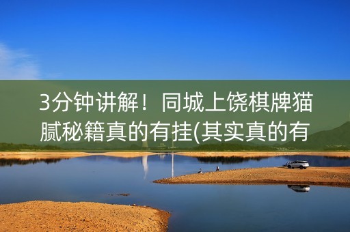 3分钟讲解！同城上饶棋牌猫腻秘籍真的有挂(其实真的有挂)