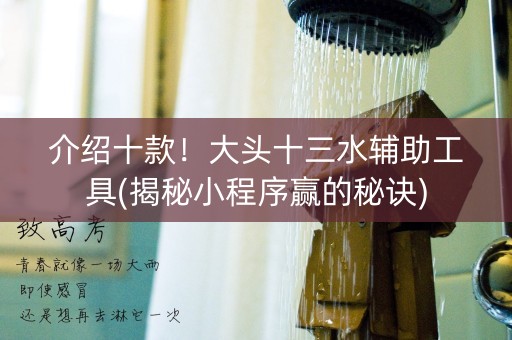 介绍十款！大头十三水辅助工具(揭秘小程序赢的秘诀)