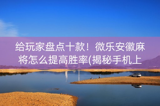 给玩家盘点十款！微乐安徽麻将怎么提高胜率(揭秘手机上专用神器下载)
