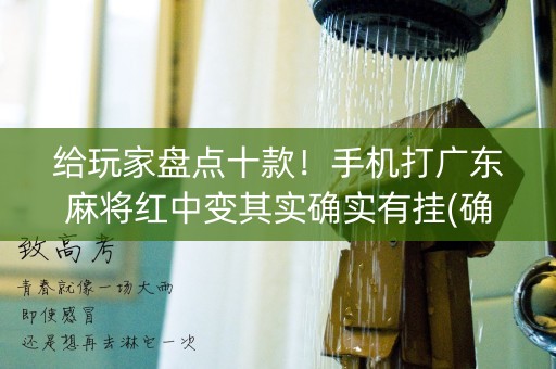 给玩家盘点十款！手机打广东麻将红中变其实确实有挂(确实真的有挂)