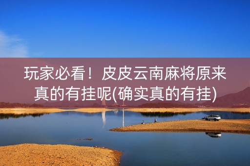 玩家必看！皮皮云南麻将原来真的有挂呢(确实真的有挂)