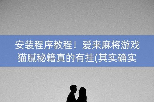 安装程序教程！爱来麻将游戏猫腻秘籍真的有挂(其实确实有挂)