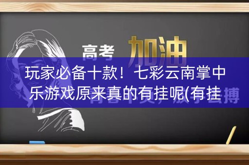玩家必备十款！七彩云南掌中乐游戏原来真的有挂呢(有挂技巧辅助器)