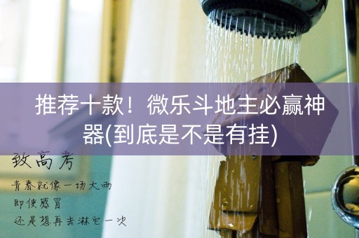 推荐十款！微乐斗地主必赢神器(到底是不是有挂)
