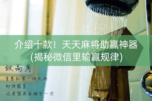 介绍十款！天天麻将助赢神器(揭秘微信里输赢规律)