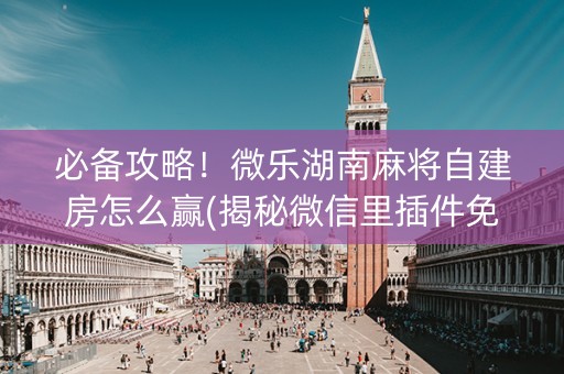 必备攻略！微乐湖南麻将自建房怎么赢(揭秘微信里插件免费)