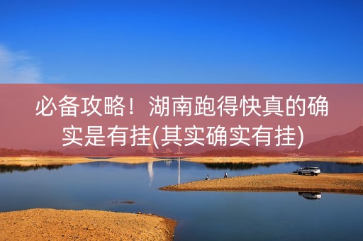 必备攻略！湖南跑得快真的确实是有挂(其实确实有挂)