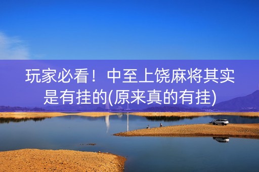 玩家必看！中至上饶麻将其实是有挂的(原来真的有挂)