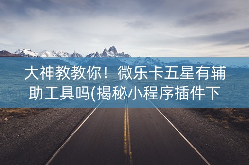 大神教教你！微乐卡五星有辅助工具吗(揭秘小程序插件下载)