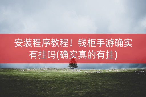 安装程序教程！钱柜手游确实有挂吗(确实真的有挂)