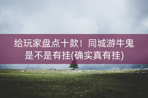 给玩家盘点十款！同城游牛鬼是不是有挂(确实真有挂)