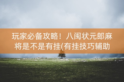 玩家必备攻略！八闽状元郎麻将是不是有挂(有挂技巧辅助器)