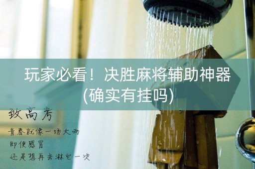 玩家必看！决胜麻将辅助神器(确实有挂吗)