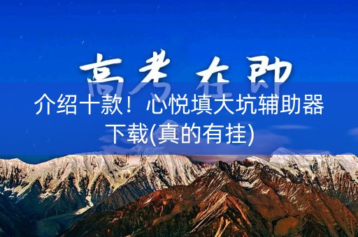 介绍十款！心悦填大坑辅助器下载(真的有挂)