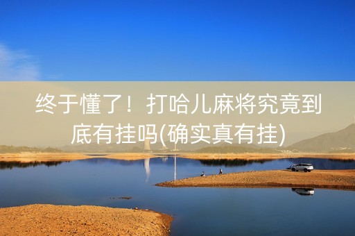 终于懂了！打哈儿麻将究竟到底有挂吗(确实真有挂)