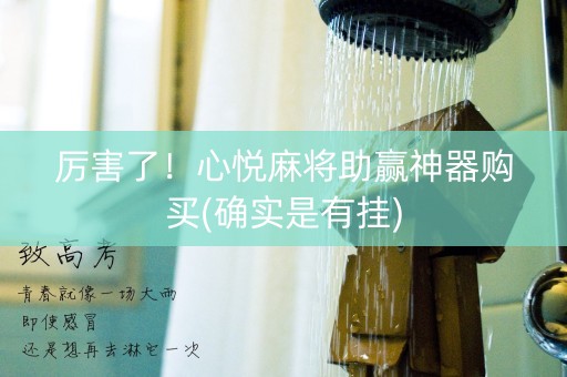 厉害了！心悦麻将助赢神器购买(确实是有挂)