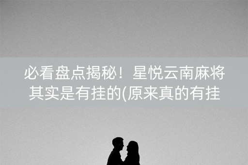 必看盘点揭秘！星悦云南麻将其实是有挂的(原来真的有挂)