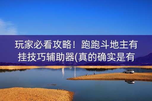 玩家必看攻略！跑跑斗地主有挂技巧辅助器(真的确实是有挂)