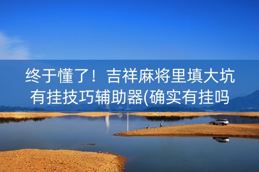 终于懂了！吉祥麻将里填大坑有挂技巧辅助器(确实有挂吗)