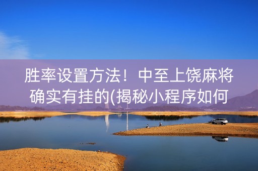 胜率设置方法！中至上饶麻将确实有挂的(揭秘小程序如何让牌变好)