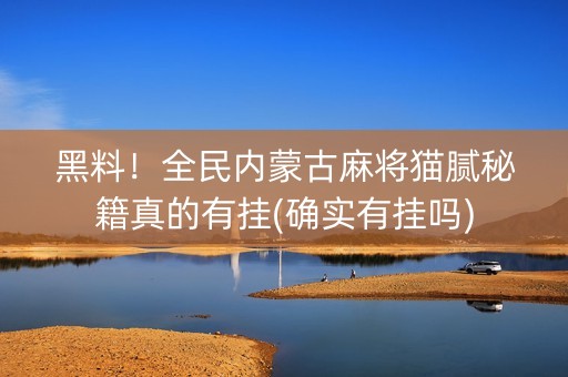 黑料！全民内蒙古麻将猫腻秘籍真的有挂(确实有挂吗)