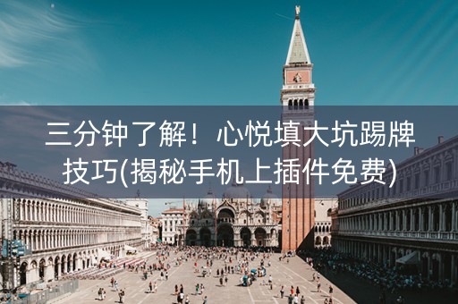 三分钟了解！心悦填大坑踢牌技巧(揭秘手机上插件免费)