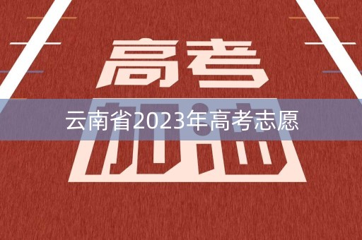 云南省2023年高考志愿