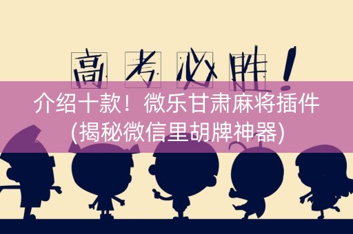 介绍十款！微乐甘肃麻将插件(揭秘微信里胡牌神器)