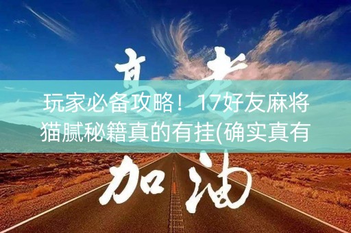 玩家必备攻略！17好友麻将猫腻秘籍真的有挂(确实真有挂)